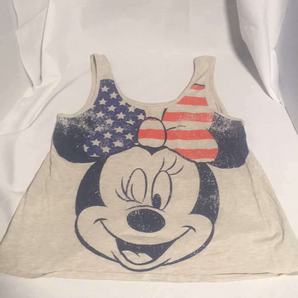 DISNEY USA flag Minnie Mouse printed tank
